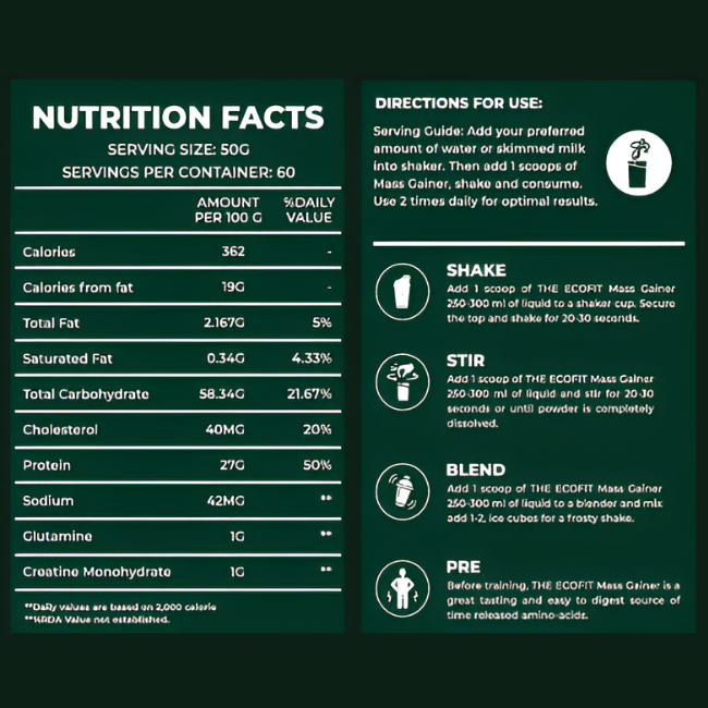 The Ecofit Mass Gainer
